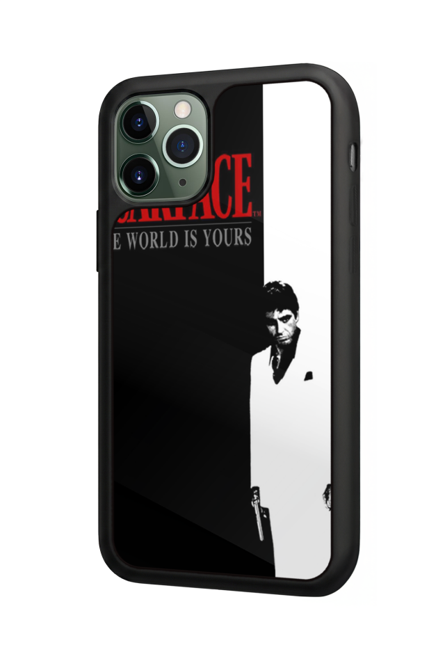 iPhone 11 Pro Max Uyumlu Scarface Tasarımlı Glossy Premium Kılıf