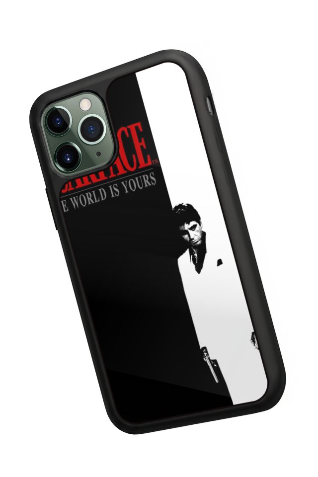 iPhone 11 Pro Max Uyumlu Scarface Tasarımlı Glossy Premium Kılıf