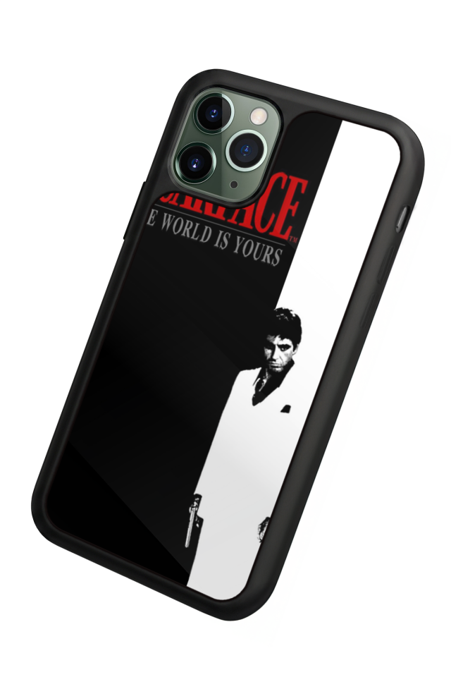 iPhone 11 Pro Max Uyumlu Scarface Tasarımlı Glossy Premium Kılıf