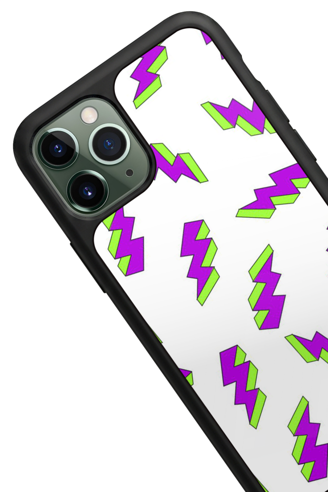 iPhone 11 Pro Max Uyumlu Simsek Tasarımlı Glossy Premium Kılıf