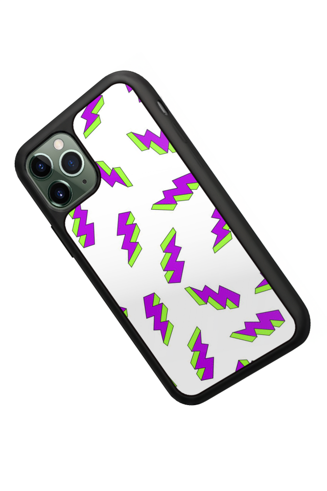 iPhone 11 Pro Max Uyumlu Simsek Tasarımlı Glossy Premium Kılıf