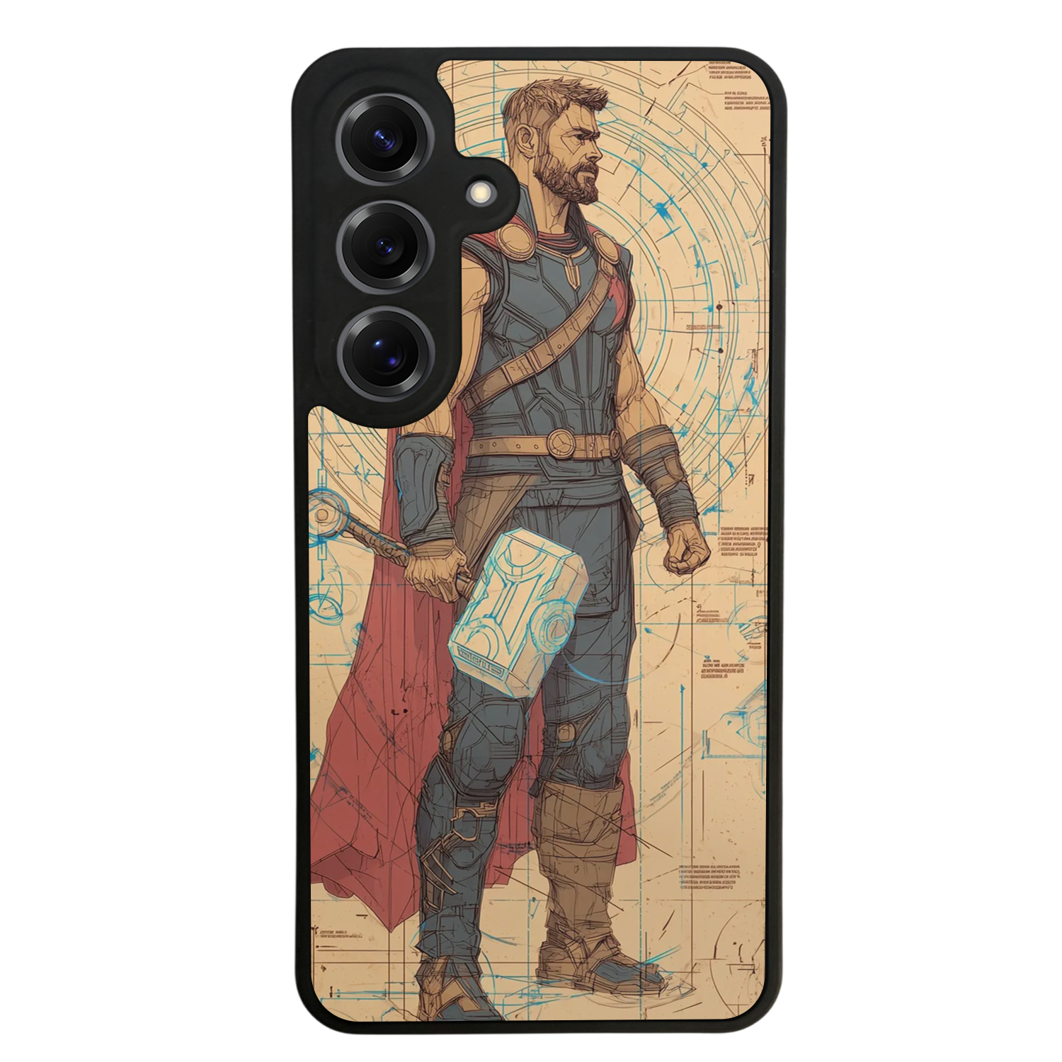 Samsung Galaxy S25 Uyumlu Thor Tasarımlı Glossy Premium Kılıf