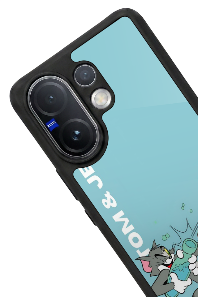 Vivo V60 Uyumlu Tom And Jerry Tasarımlı Glossy Premium Kılıf