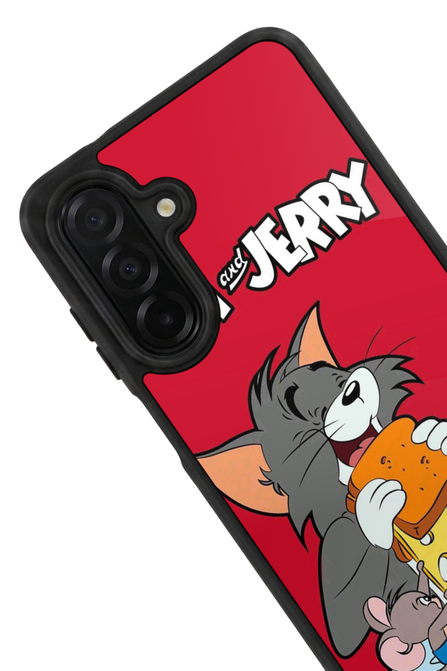 Samsung Galaxy A56 Uyumlu Tom And Jerry Tasarımlı Glossy Premium Kılıf