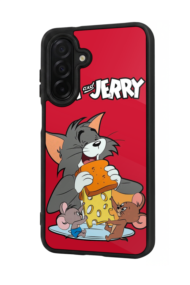 Samsung Galaxy A56 Uyumlu Tom And Jerry Tasarımlı Glossy Premium Kılıf