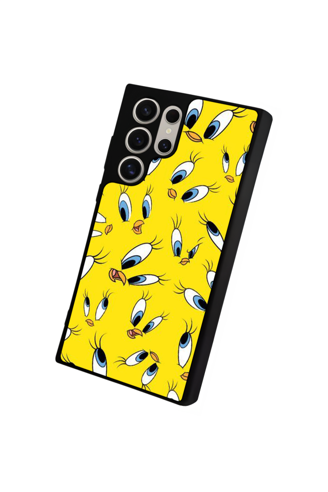 Samsung Galaxy S22 Ultra Uyumlu Tweety Tasarımlı Glossy Premium Kılıf