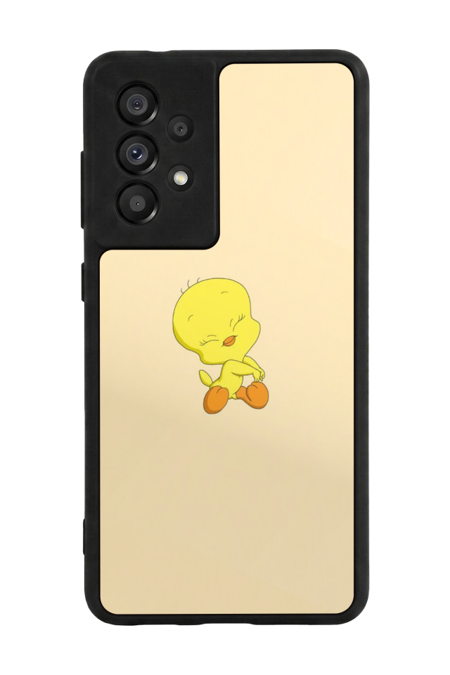 Samsung Galaxy A73 Uyumlu Tweety Tasarımlı Glossy Premium Kılıf