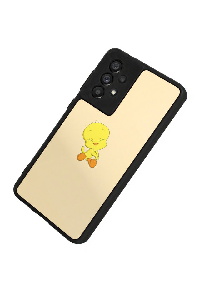 Samsung Galaxy A73 Uyumlu Tweety Tasarımlı Glossy Premium Kılıf