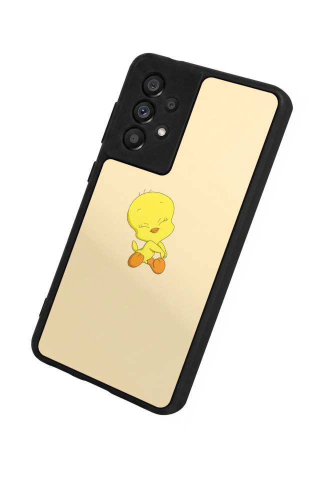 Samsung Galaxy A73 Uyumlu Tweety Tasarımlı Glossy Premium Kılıf