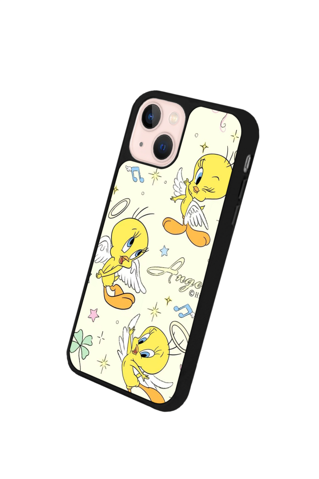 iPhone 14 Plus Uyumlu Tweety Tasarımlı Glossy Premium Kılıf