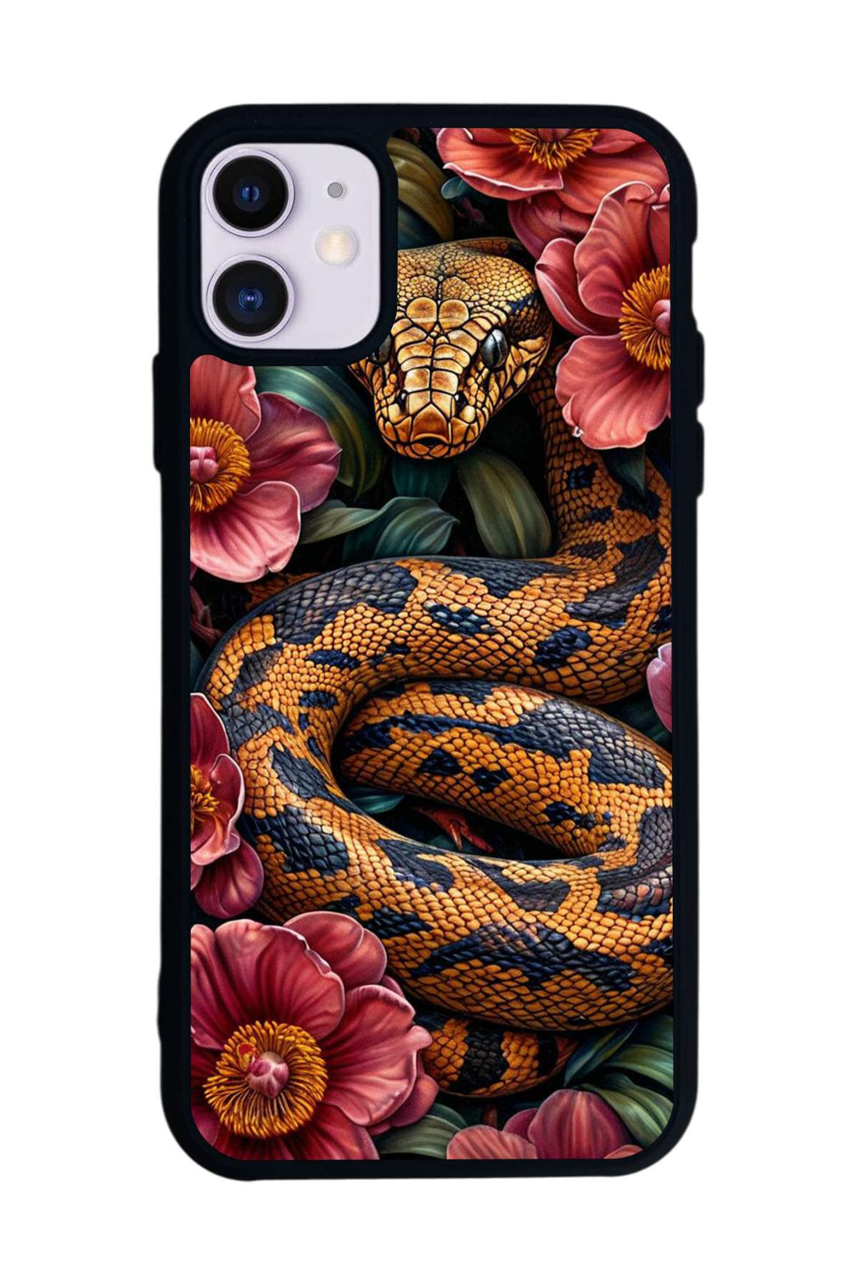 iPhone 11 Uyumlu Yılan Tasarımlı Glossy Premium Kılıf