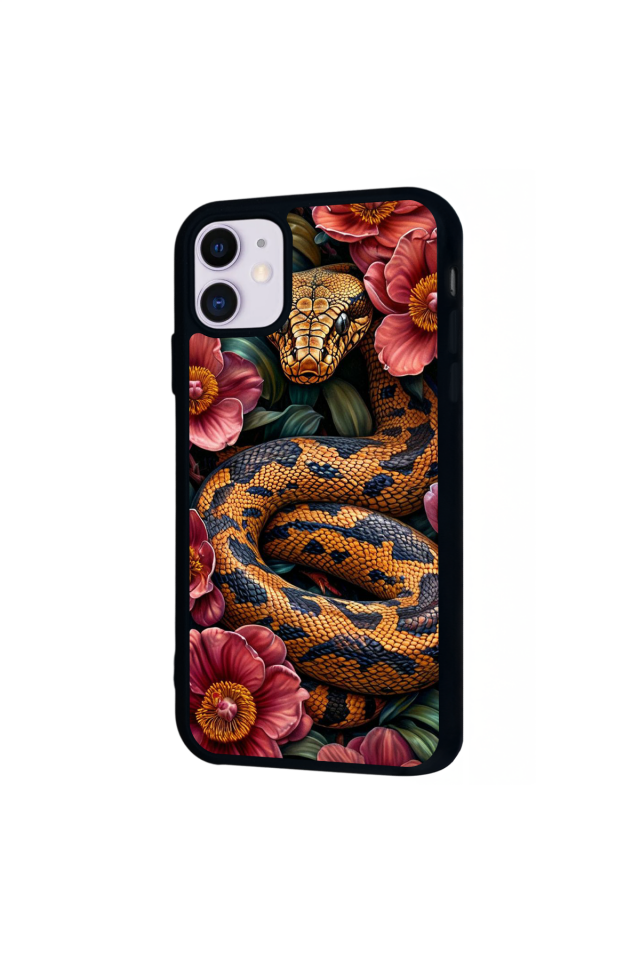 iPhone 11 Uyumlu Yılan Tasarımlı Glossy Premium Kılıf