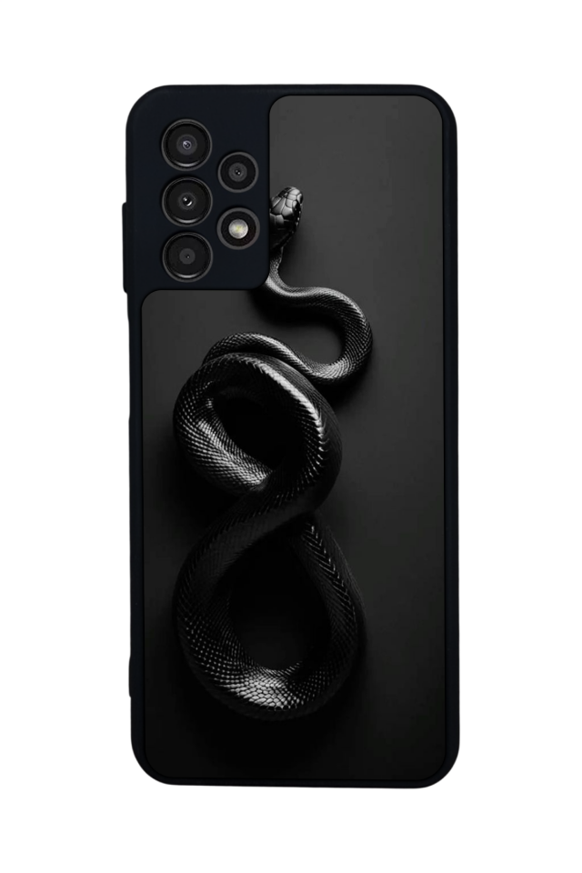 Samsung Galaxy A13 Uyumlu Yılan Tasarımlı Glossy Premium Kılıf