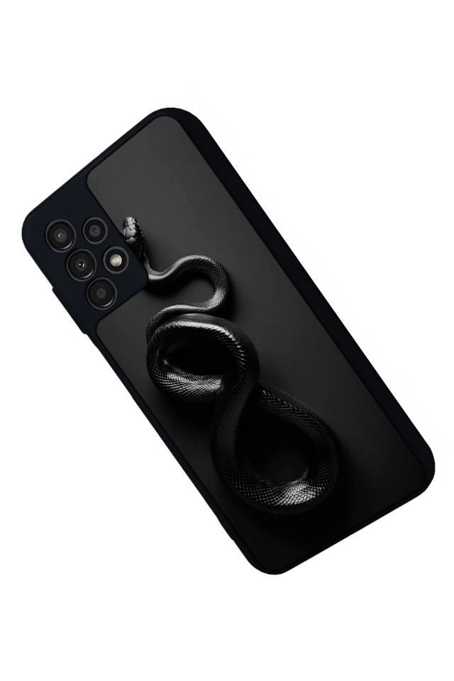 Samsung Galaxy A13 Uyumlu Yılan Tasarımlı Glossy Premium Kılıf