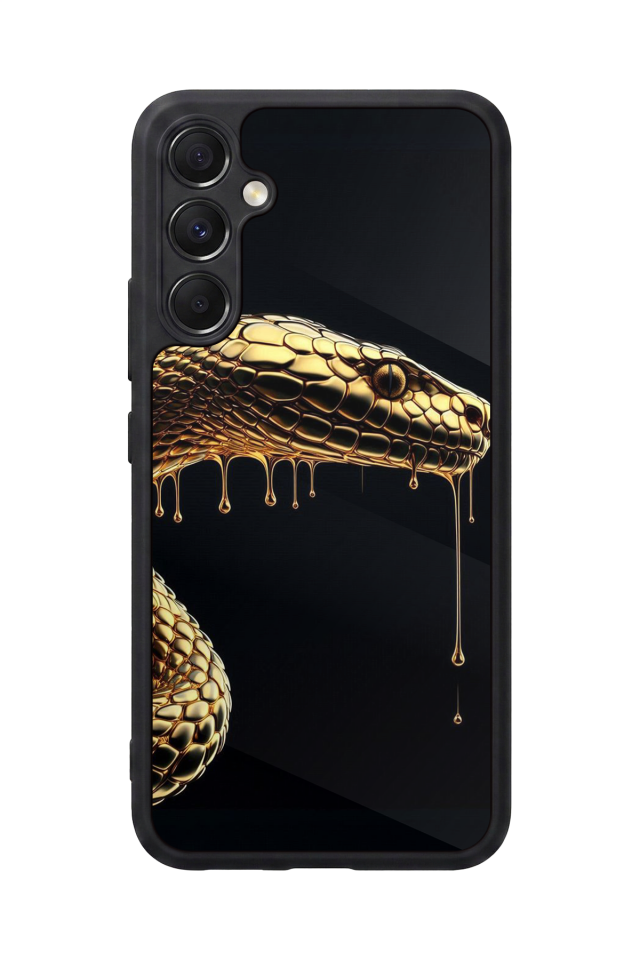 Samsung Galaxy M34 Uyumlu Yılan Tasarımlı Glossy Premium Kılıf