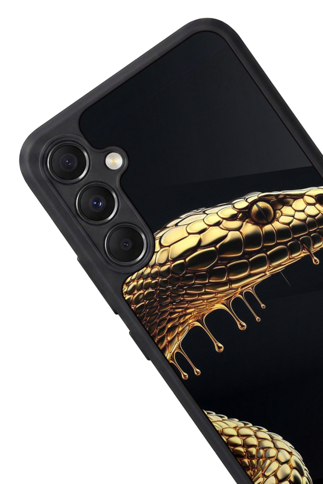 Samsung Galaxy M34 Uyumlu Yılan Tasarımlı Glossy Premium Kılıf
