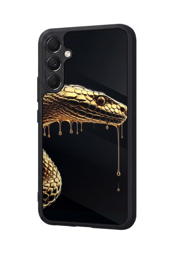 Samsung Galaxy M34 Uyumlu Yılan Tasarımlı Glossy Premium Kılıf