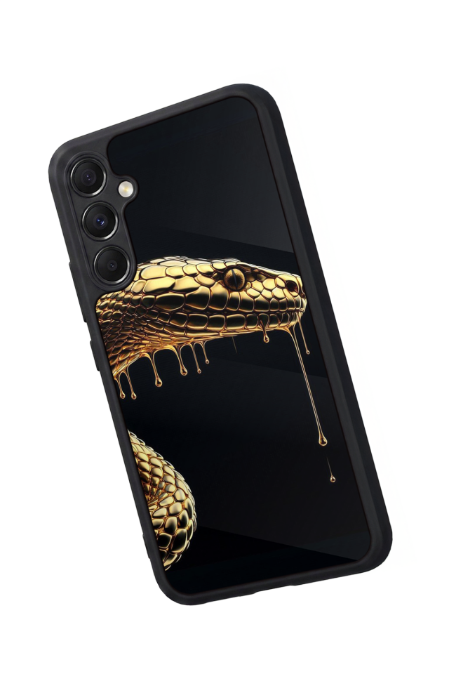 Samsung Galaxy M34 Uyumlu Yılan Tasarımlı Glossy Premium Kılıf