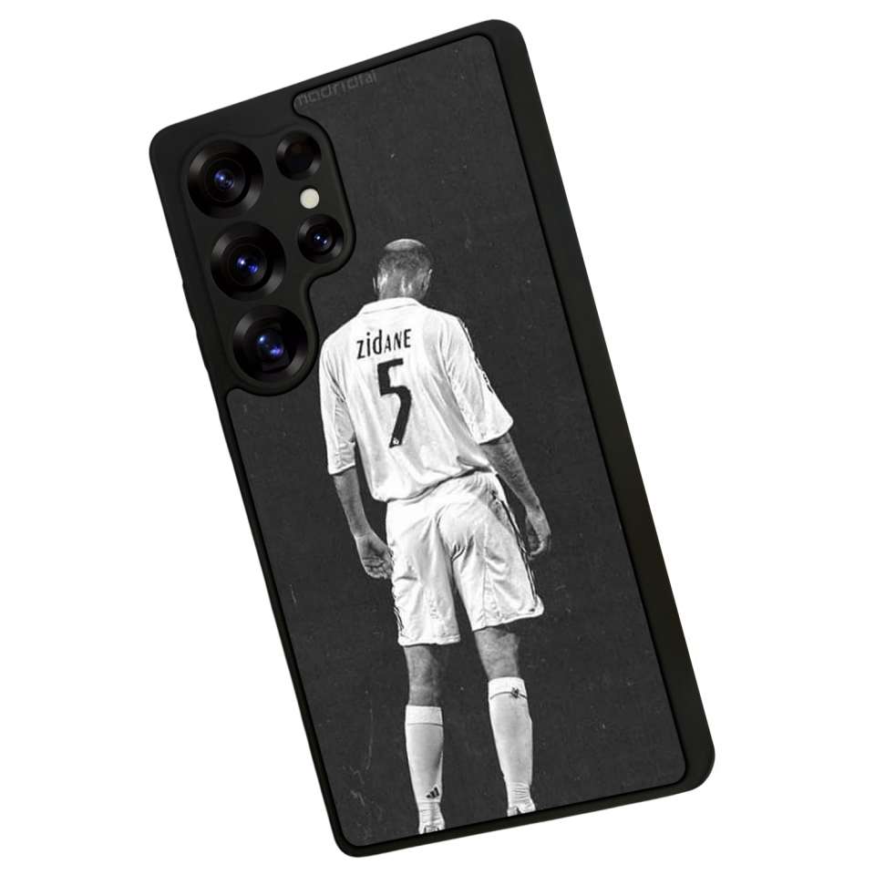 Samsung Galaxy S25 Ultra Uyumlu Zidane Tasarımlı Glossy Premium Kılıf