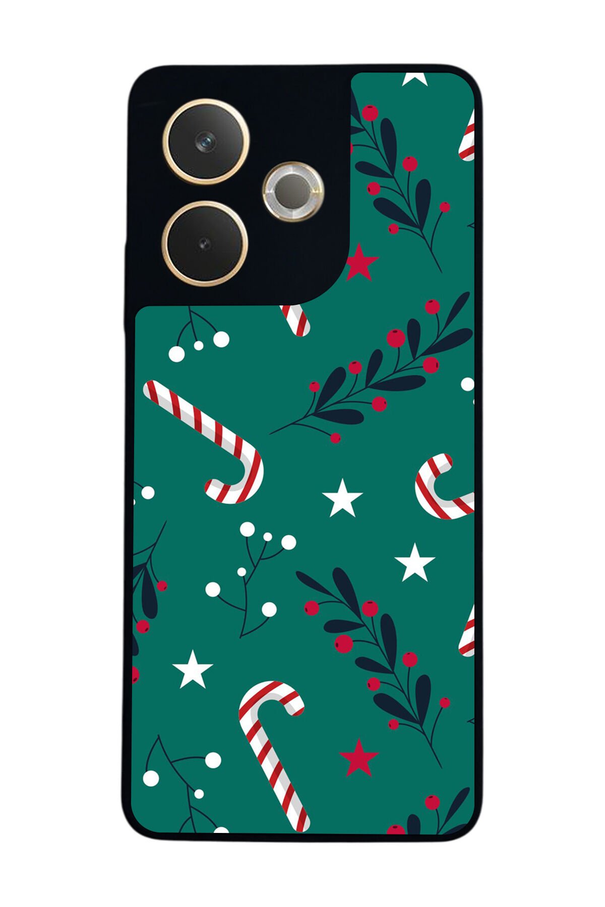 Oppo A5 Pro Uyumlu Yilbasi Christmas Tasarımlı Glossy Premium Kılıf