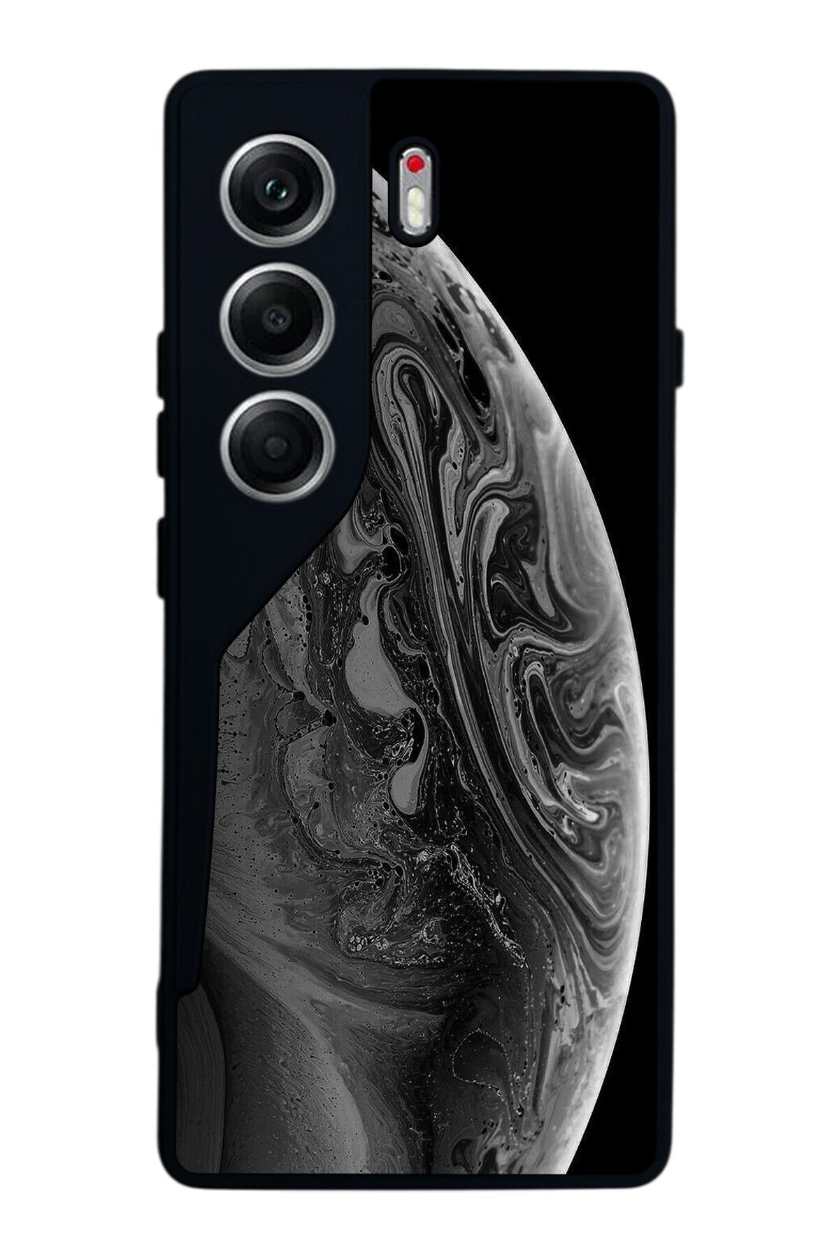 Tecno Camon 40 Uyumlu Ay Tasarımlı Glossy Premium Kılıf