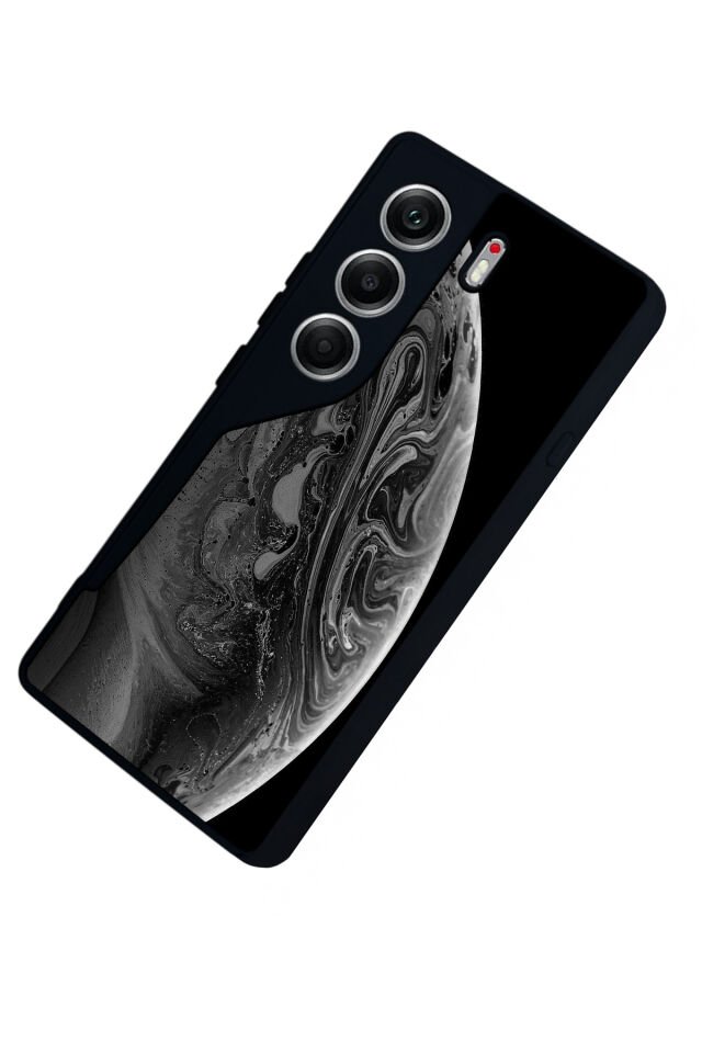 Tecno Camon 40 Uyumlu Ay Tasarımlı Glossy Premium Kılıf