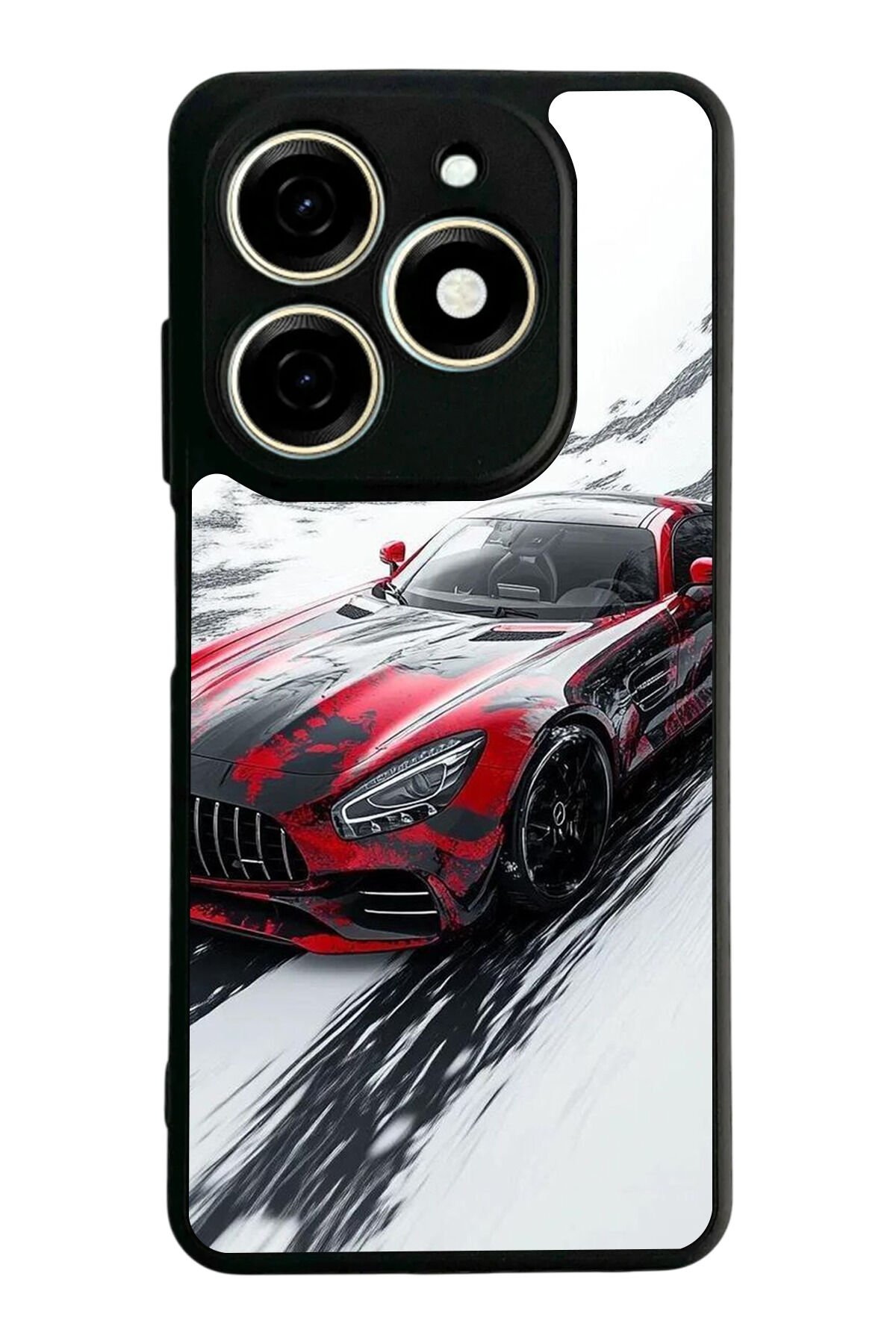 Infınıx Smart 8 Pro Uyumlu Mercedes Tasarımlı Glossy Premium Kılıf