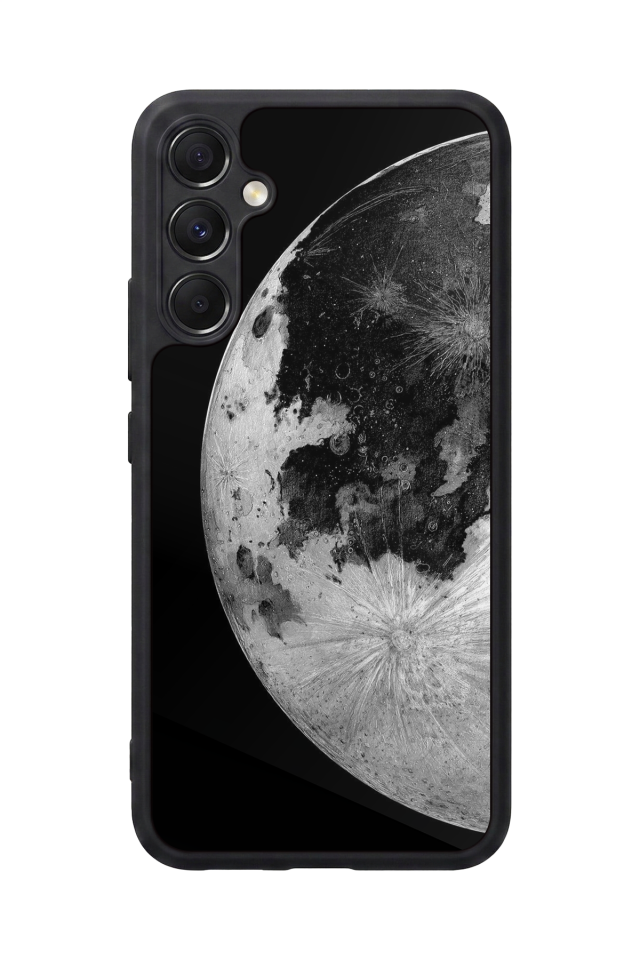 Samsung Galaxy M34 Uyumlu Ay Tasarımlı Glossy Premium Kılıf