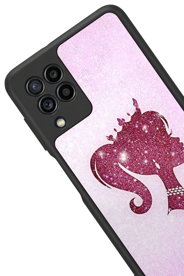 Samsung Galaxy M32 Uyumlu Barbie Tasarımlı Glossy Premium Kılıf