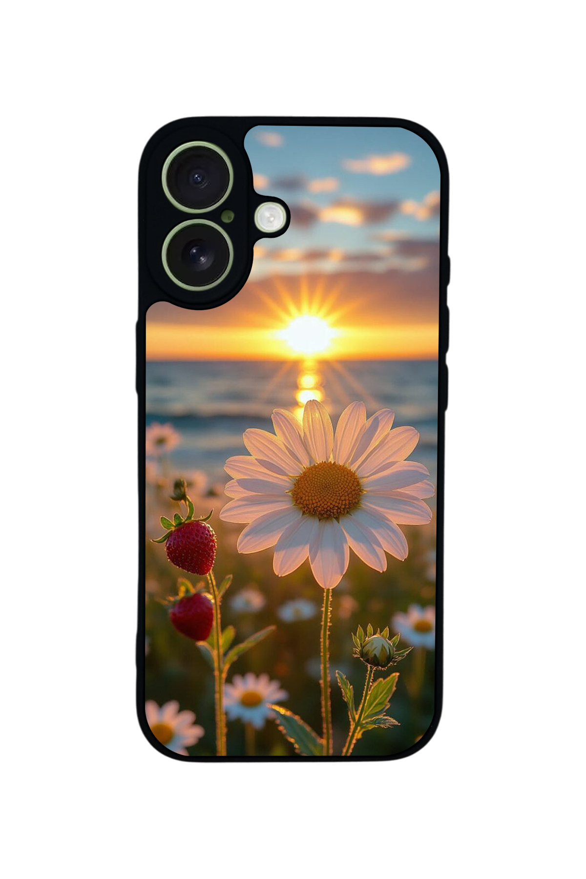 iPhone 17 Uyumlu Cicek Tasarımlı Glossy Premium Kılıf