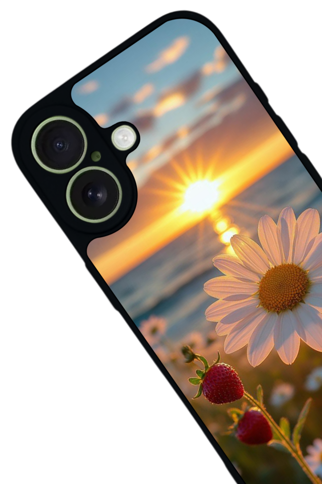 iPhone 17 Uyumlu Cicek Tasarımlı Glossy Premium Kılıf