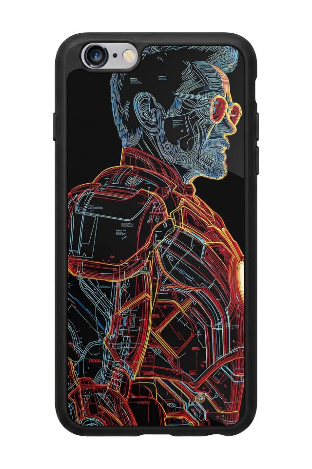 iPhone 6s Plus Uyumlu Iron Man ( Demir Adam ) Tasarımlı Glossy Premium Kılıf