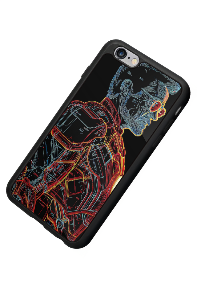 iPhone 6s Plus Uyumlu Iron Man ( Demir Adam ) Tasarımlı Glossy Premium Kılıf