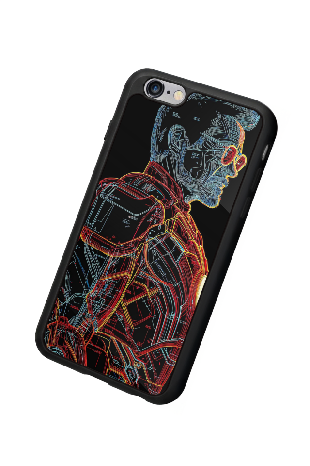 iPhone 6s Plus Uyumlu Iron Man ( Demir Adam ) Tasarımlı Glossy Premium Kılıf