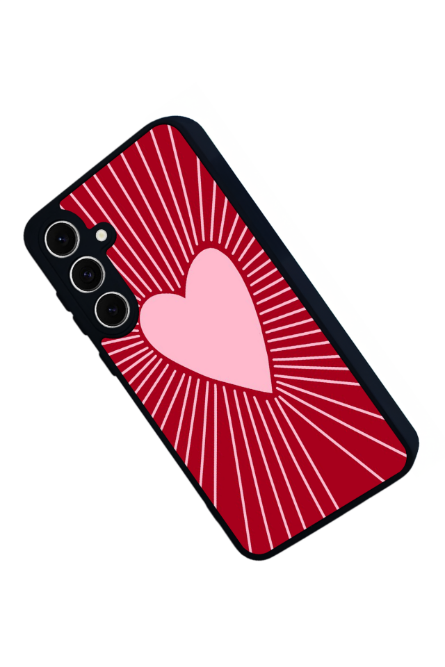 Samsung Galaxy A16 Uyumlu Kalp Love Tasarımlı Glossy Premium Kılıf