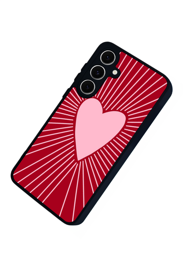 Samsung Galaxy A16 Uyumlu Kalp Love Tasarımlı Glossy Premium Kılıf