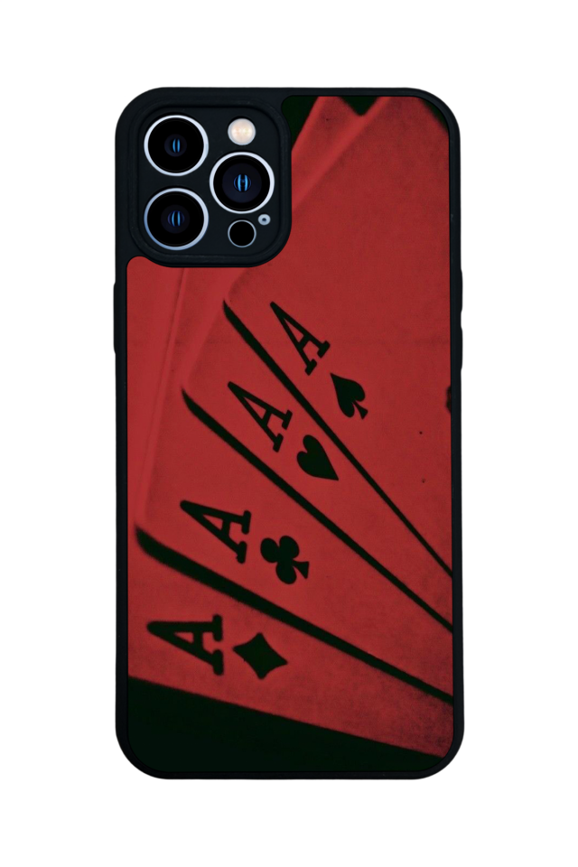 iPhone 13 Pro Max Uyumlu Kart Tasarımlı Glossy Premium Kılıf