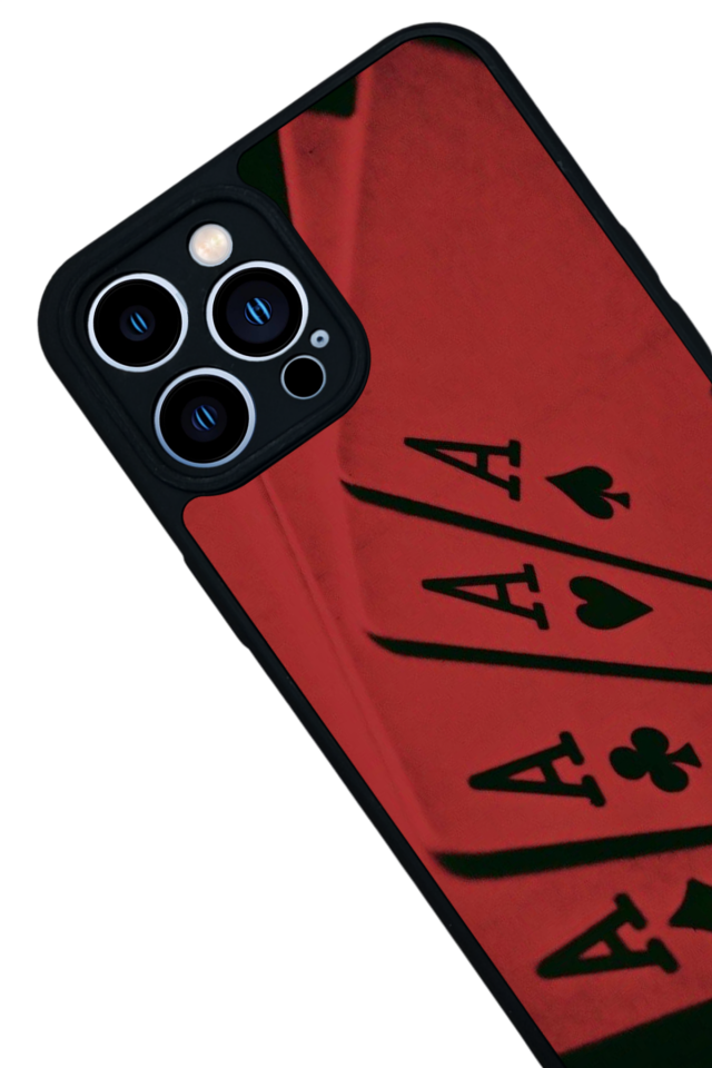 iPhone 13 Pro Max Uyumlu Kart Tasarımlı Glossy Premium Kılıf