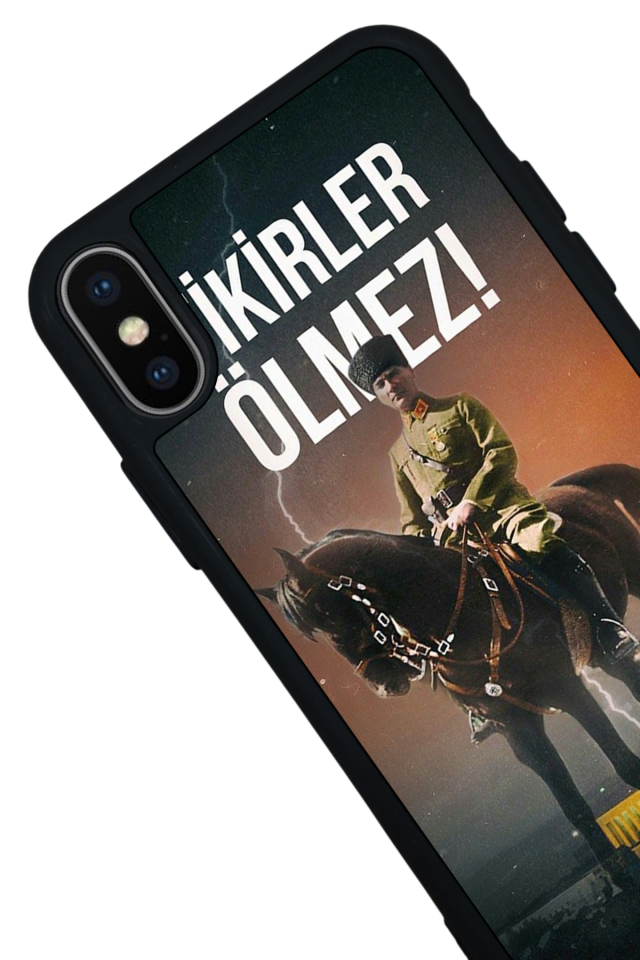 iPhone X/ XS Uyumlu Mustafa Kemal Ataturk Tasarımlı Glossy Premium Kılıf