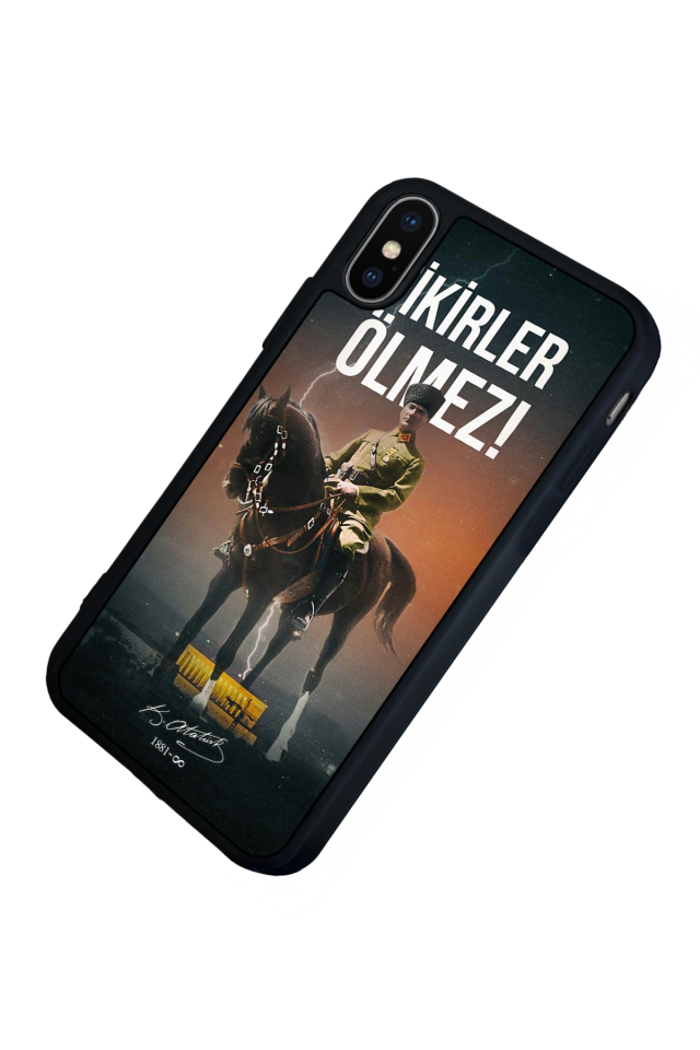 iPhone X/ XS Uyumlu Mustafa Kemal Ataturk Tasarımlı Glossy Premium Kılıf
