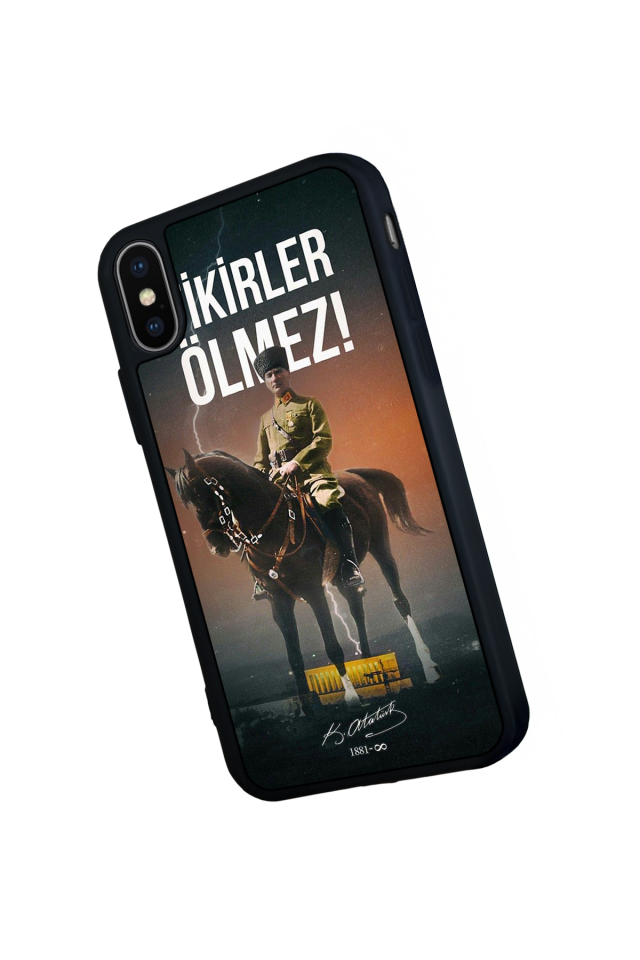 iPhone X/ XS Uyumlu Mustafa Kemal Ataturk Tasarımlı Glossy Premium Kılıf