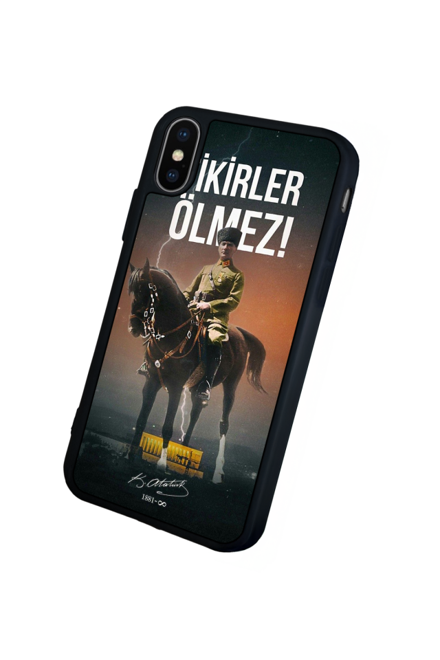 iPhone X/ XS Uyumlu Mustafa Kemal Ataturk Tasarımlı Glossy Premium Kılıf
