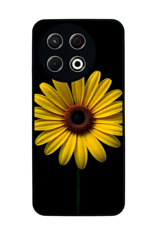 Tecno Spark 30 Pro Uyumlu Papatya Tasarımlı Glossy Premium Kılıf