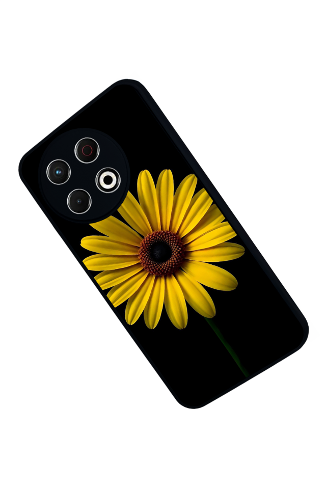 Tecno Spark 30 Pro Uyumlu Papatya Tasarımlı Glossy Premium Kılıf