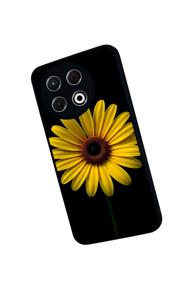 Tecno Spark 30 Pro Uyumlu Papatya Tasarımlı Glossy Premium Kılıf