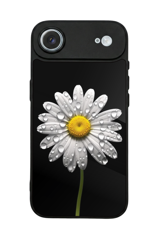 iPhone 17 Air Uyumlu Papatya Tasarımlı Glossy Premium Kılıf