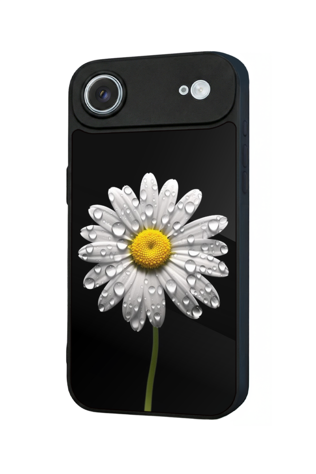 iPhone 17 Air Uyumlu Papatya Tasarımlı Glossy Premium Kılıf
