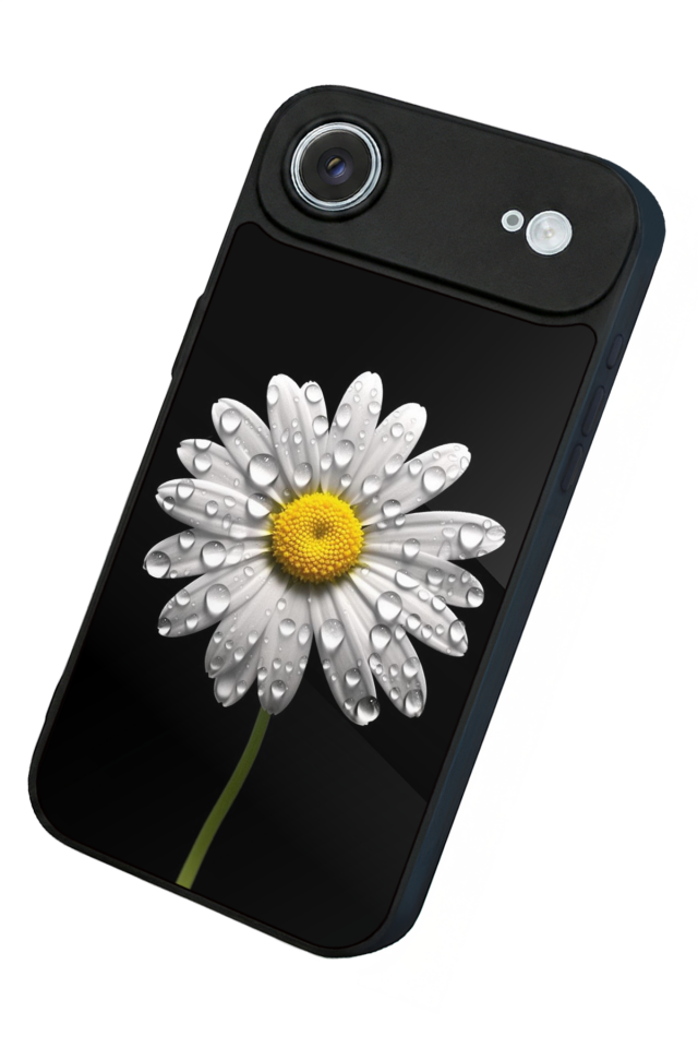 iPhone 17 Air Uyumlu Papatya Tasarımlı Glossy Premium Kılıf