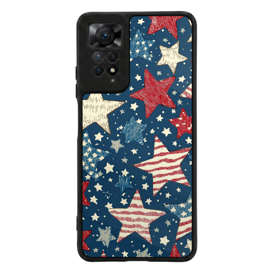 Xiaomi Redmi Note 11 Pro Uyumlu Retro Yildizlar Tasarımlı Glossy Premium Kılıf
