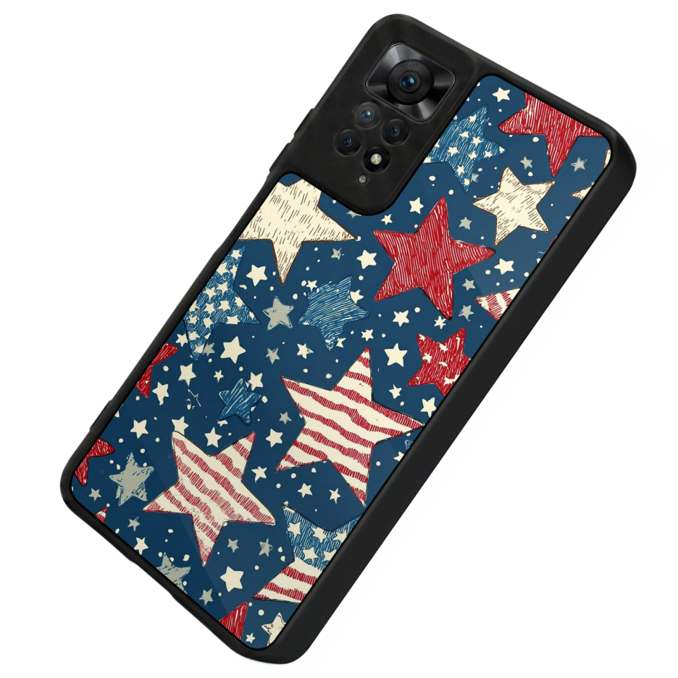 Xiaomi Redmi Note 11 Pro Uyumlu Retro Yildizlar Tasarımlı Glossy Premium Kılıf